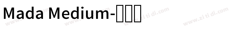 Mada Medium字体转换